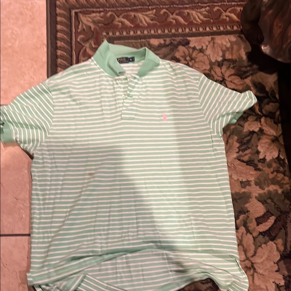 Polo by Ralph Lauren Green Knit Polo Shirt